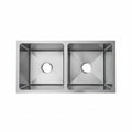 Boloco Hand-Made Double Bowl Sink S/S with 2 Waste 794x456x229mm Hks-Blhd01