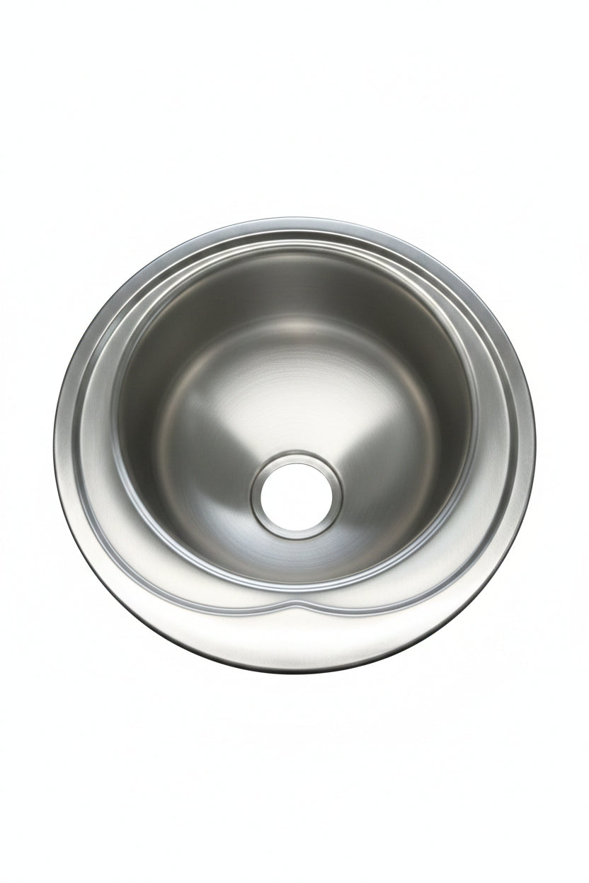 Boloco Sink Round S/S 304 Single Bowl 490x180mm Hks-Bl830B