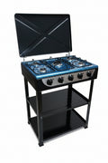 Decakila 5 Burner Gas Stove with Stand & Shelf KMGS019B