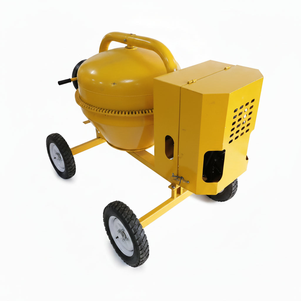 Concrete Mixer 500L Diesel – 10HP Air-Cooled, 4 Wheels (Devox CM-4C500)