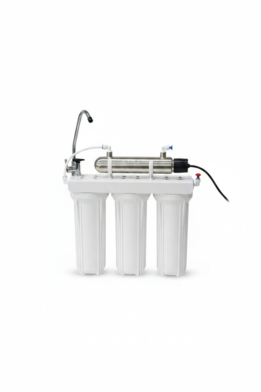 10" 3-Stage Water Filter with UV Light