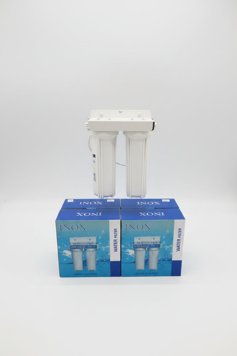 INOX Twin Under-Sink Water Filter System with Faucet