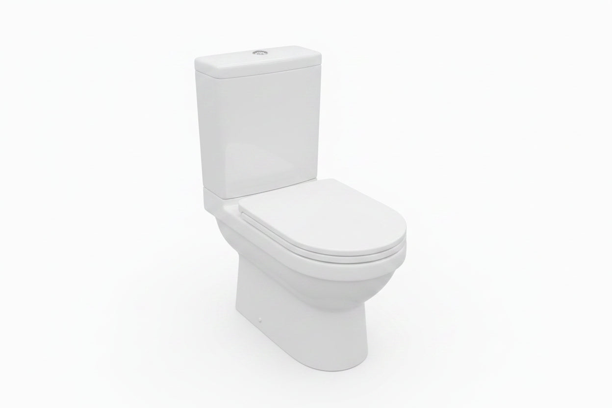 Toilet Suite – Back-to-Wall Pan & Cistern with Soft-Close Seat