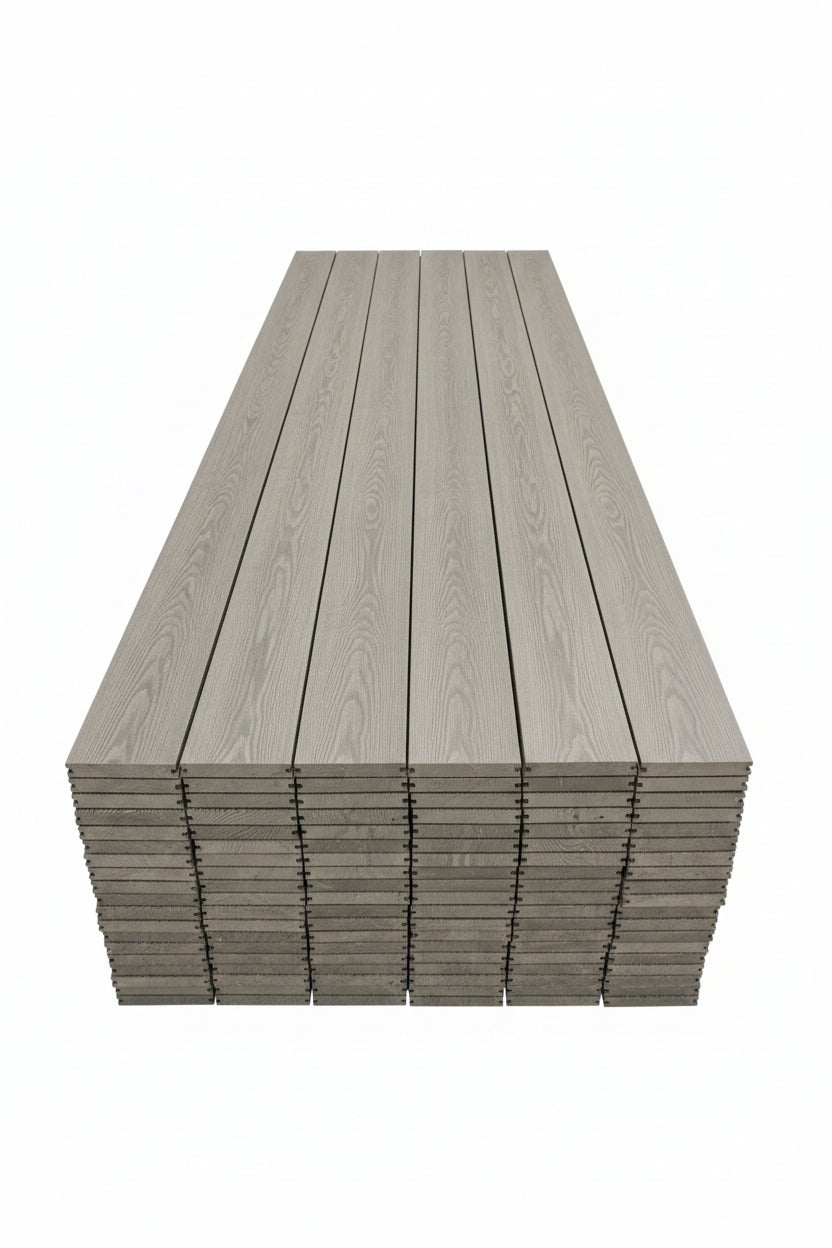 Composite Decking Board – Grey Woodgrain
