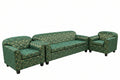 Sofa Club Set 3+2+1 – Emerald Green Floral
