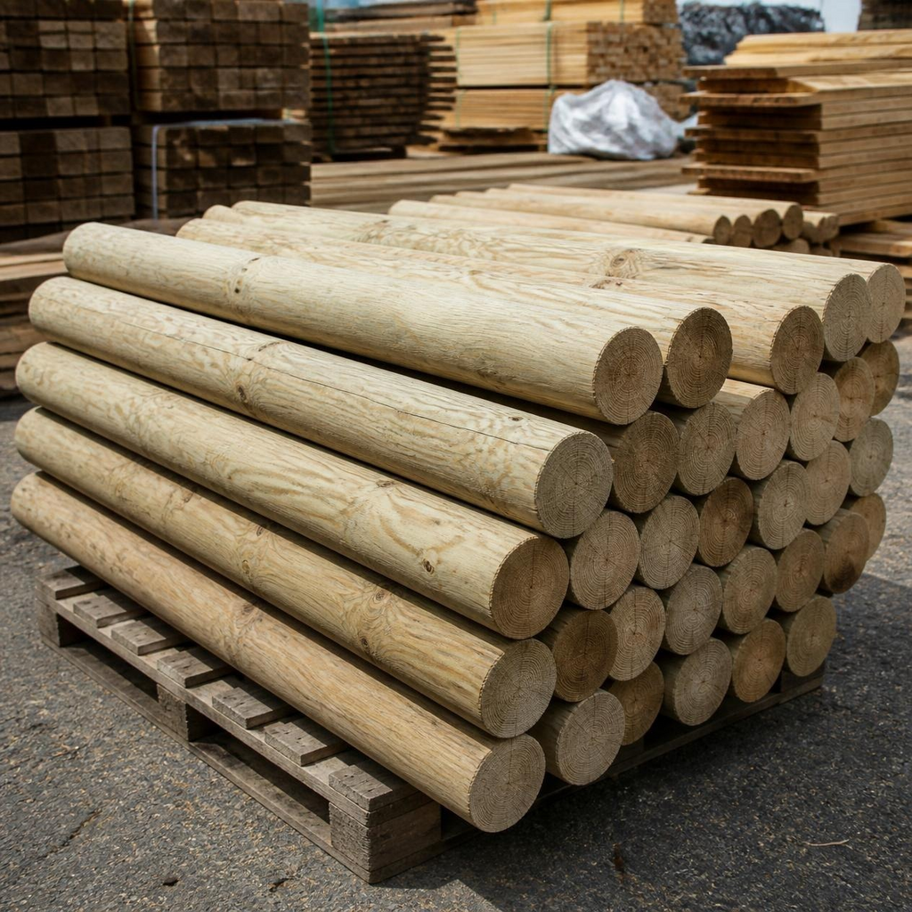 Treated H4 Pine Post 3m x 180mm