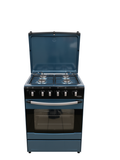 Modyl 4 Burner Gas Stove Free Standing — Black