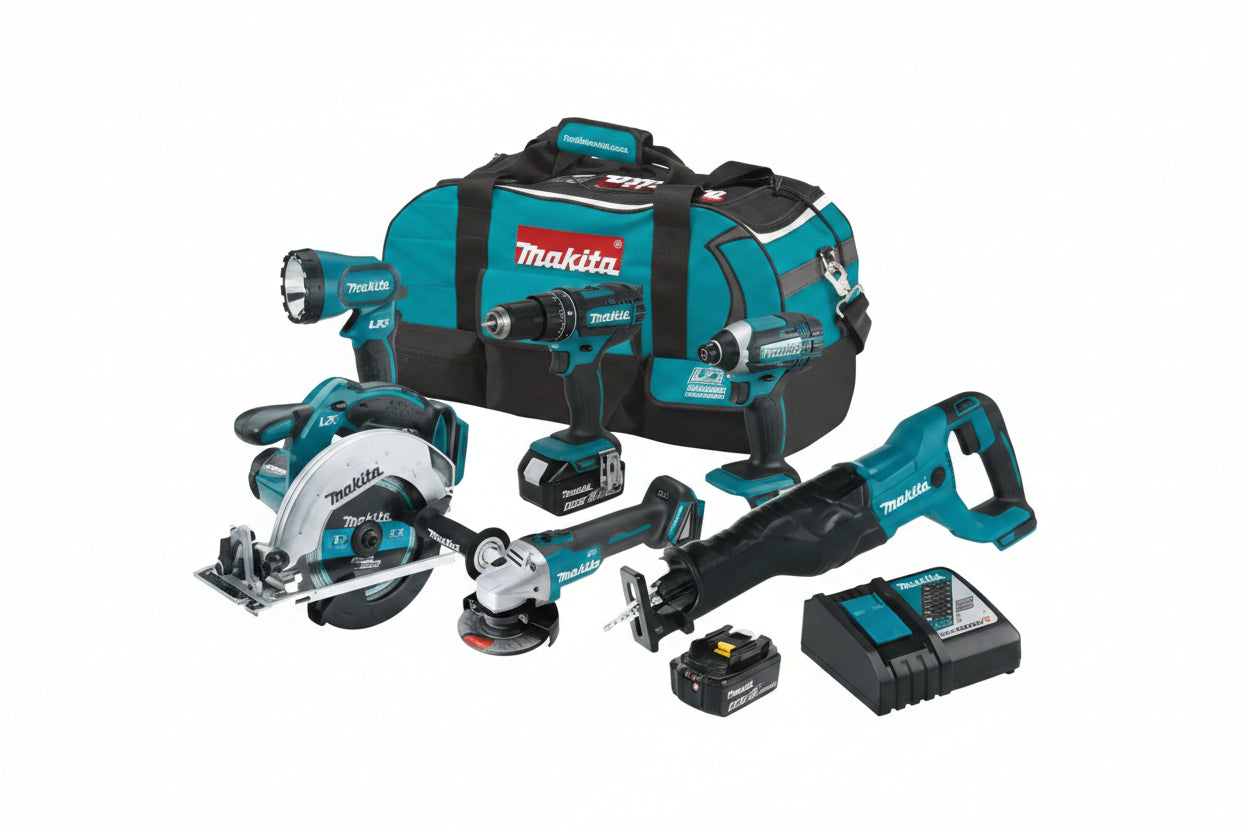 Makita Cordless Combo Kit 6pc 18V (DLX6102X1)